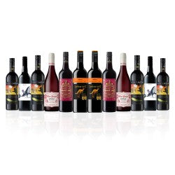 Australian Red Mixed Dozen Featuring Yellow Tail Merlot (12 Bottles)