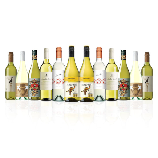 Aussie Mixed Whites featuring Yellowtail Chardonnay (12 Bottles)
