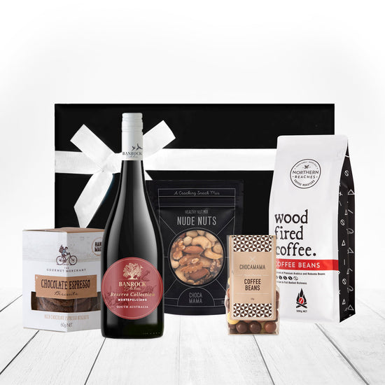 Coffee Beans and Red Wine Gift Hamper