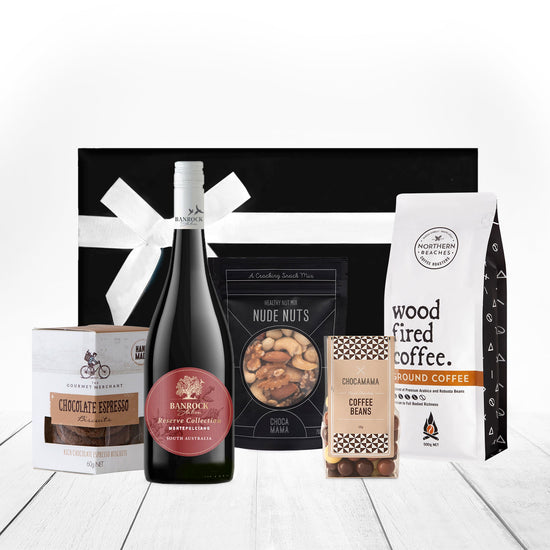 Ground Coffee and Red Wine Gift Hamper