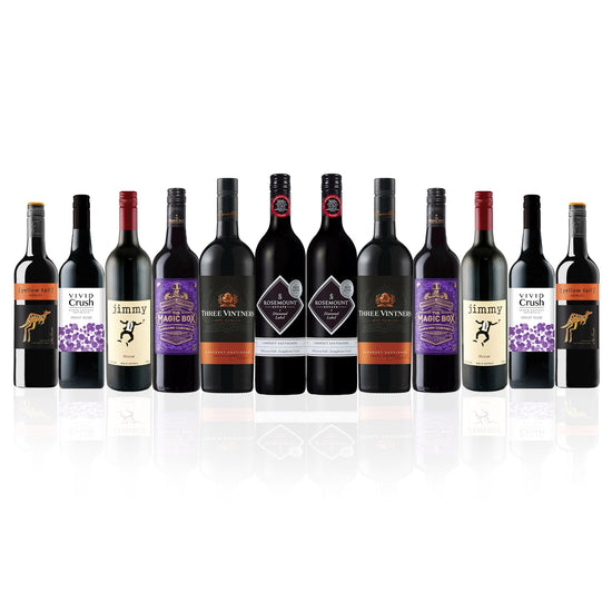 Premium Mixed Aussie Red Wine Dozen feat. Montara, Rosemount & more (12 bottles)